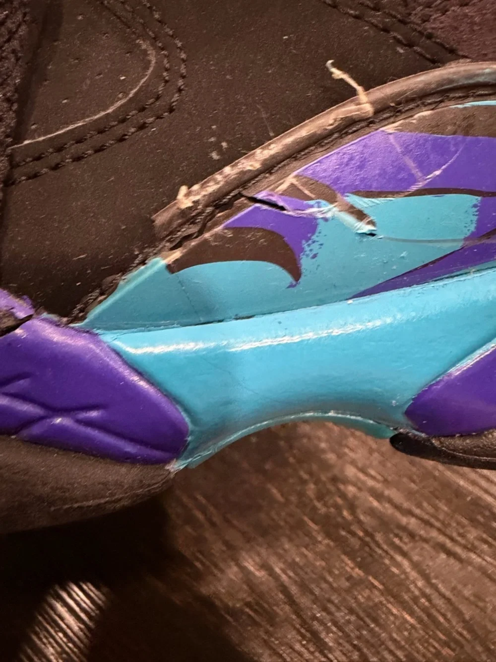 Nike Air Jordan 8 Retro GS 'Aqua' 2007 - size 13 VINTAGE